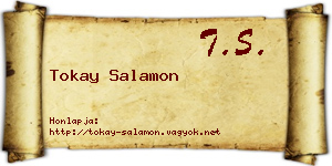 Tokay Salamon névjegykártya